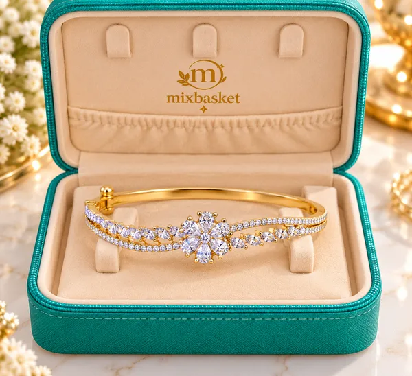 Floral_Gold-Plated_Bracelet_for_Women