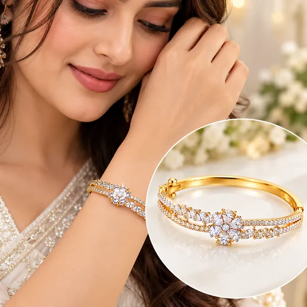 Floral_Gold-Plated_Bracelet_for_Women