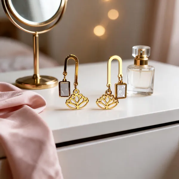 Gold_Metal_Alloy_Lotus_Charm_Dangle_Drop_Earrings_For_Women