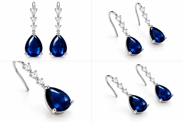 White_And_Blue_Metal_Alloy_Earring_For_Women