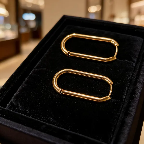 Flagged:_Description_References_Metallic_Oval_Clips/Clasps,_Not_Earrings._Human_Review_Needed.