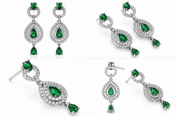 Royal_Green_Gemstone_Silver-Tone_Drop_Earrings