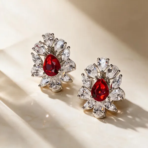 Gold_Metal_Alloy_Polished_Earrings_For_Women