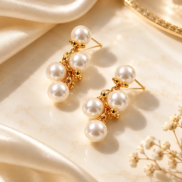 Gold_Metal_Alloy_Clustered_Pearl_Bead_Drop_Earrings_For_Women