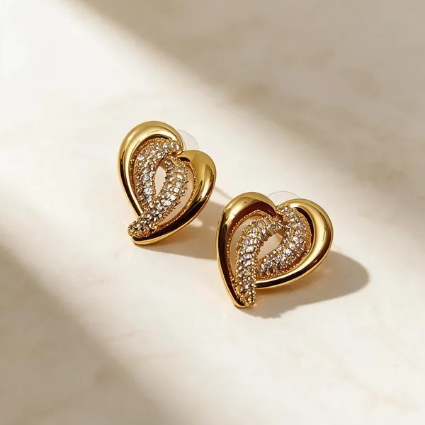 Gold_Metal_Alloy_Intertwined_Heart_Sparkling_Stone_Drop_Earrings_For_Women