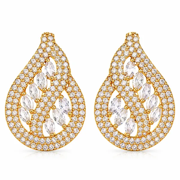 Gold_Metal_Alloy_Crystal_Teardrop_Marquise_Drop_Earrings_For_Women