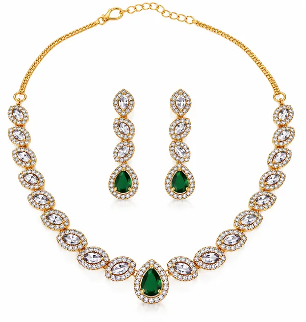 Green_Emerald_AD_Necklace_Set_for_Women