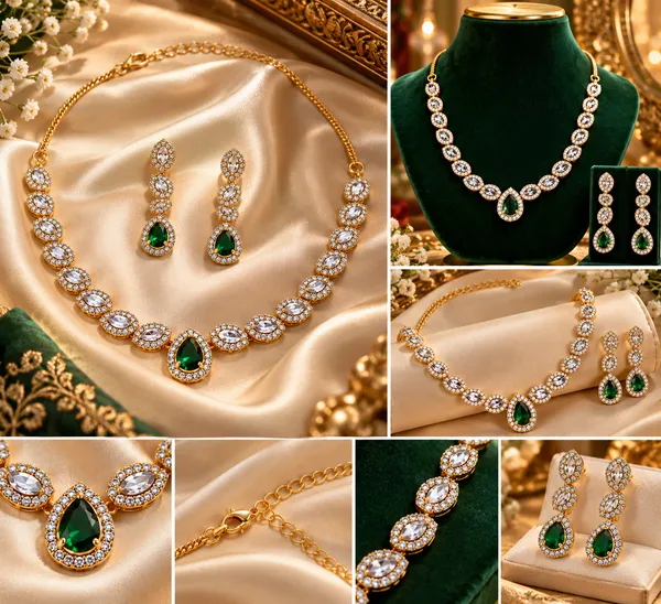 Green_Emerald_AD_Necklace_Set_for_Women