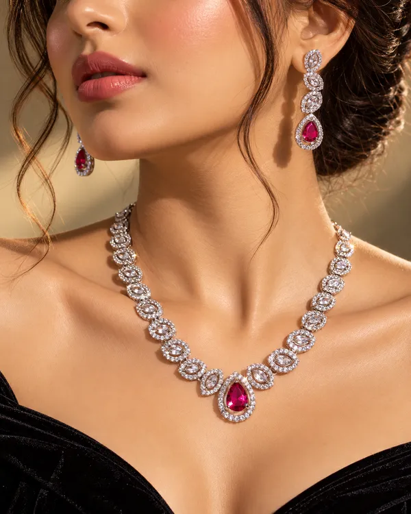 Royal_Ruby_Teardrop_Necklace_Set_for_Women