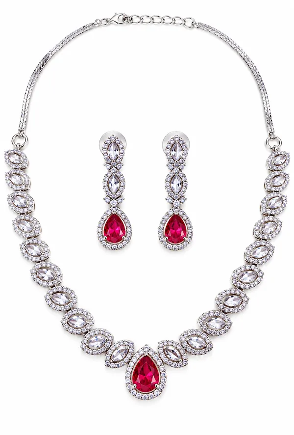 Royal_Ruby_Teardrop_Necklace_Set_for_Women