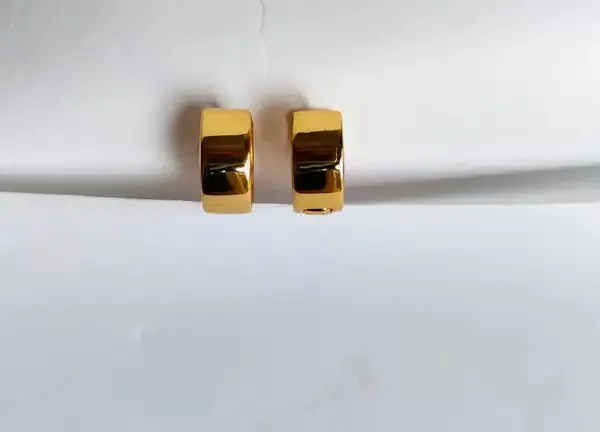 Gold_Metal_Alloy_Huggie_Drop_Earrings_For_Women