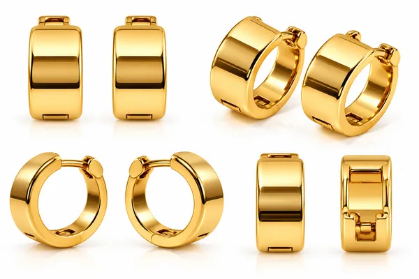 Chunky_Gold-Tone_Wide_Huggie_Hoop_Earrings_for_Women