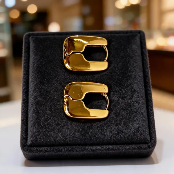Gold_Metal_Alloy_Polished_Rectangular_Drop_Earrings_For_Women