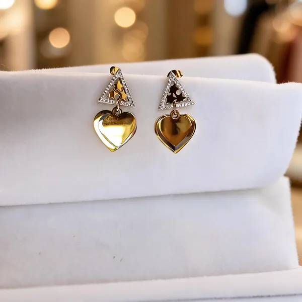 Gold_Metal_Alloy_Triangular_Sparkling_Heart_Accent_Drop_Earrings_For_Women