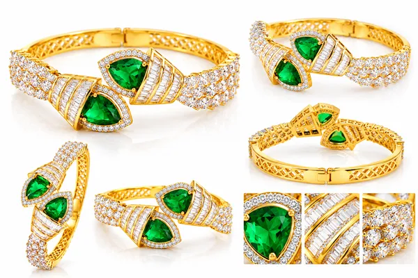 Gold_Metal_Alloy_Green_Bracelet_for_Women