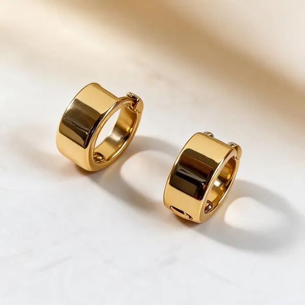 Gold_Metal_Alloy_Huggie_Drop_Earrings_For_Women