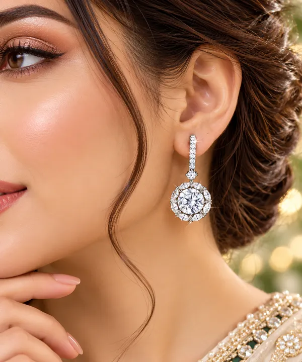 White_Metal_Alloy_Earring_For_Women