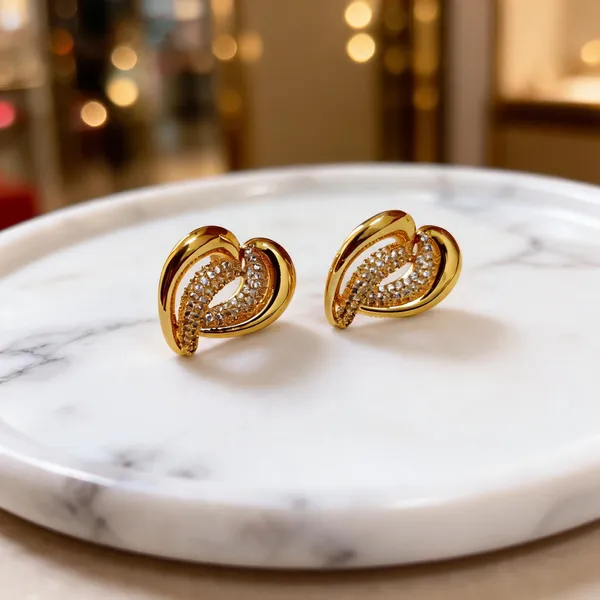 Gold_Metal_Alloy_Intertwined_Heart_Stone_Stud_Earrings_For_Women