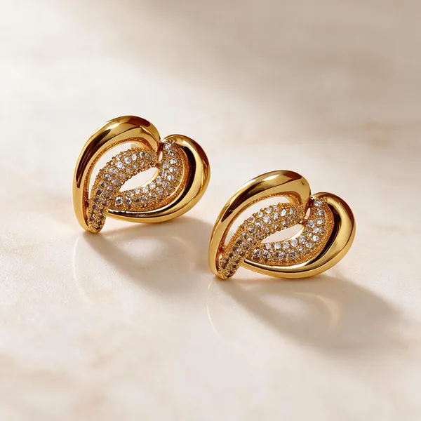 Gold_Metal_Alloy_Intertwined_Heart_Stone_Stud_Earrings_For_Women