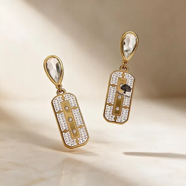 Gold_Metal_Alloy_Teardrop_Geometric_Rectangular_Pendant_Drop_Earrings_For_Women