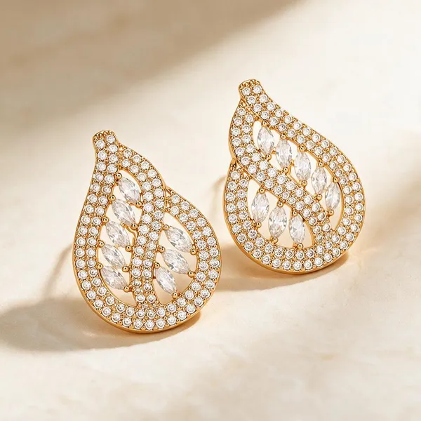 Gold_Metal_Alloy_Crystal_Teardrop_Marquise_Drop_Earrings_For_Women