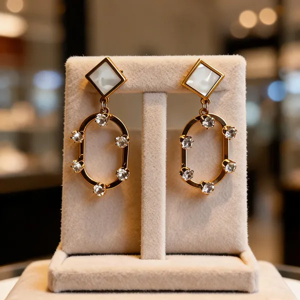 Gold_Metal_Alloy_Geometric_Crystal_Oval_Drop_Earrings_For_Women