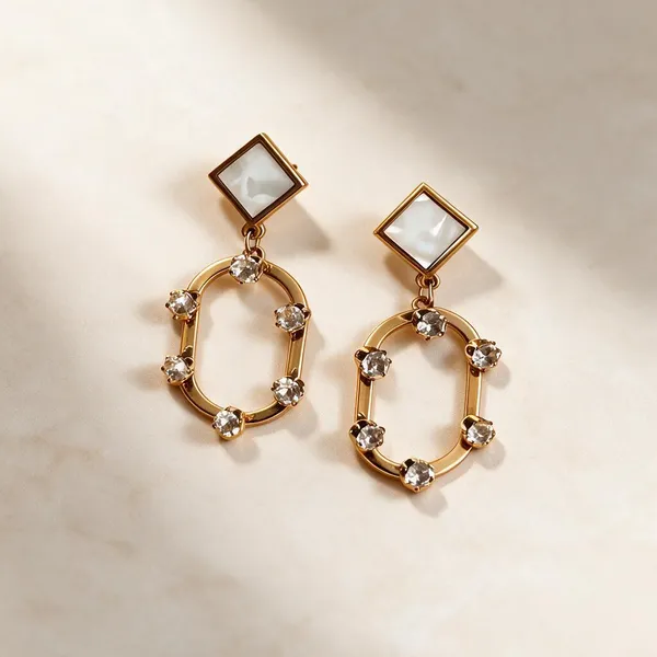 Gold_Metal_Alloy_Geometric_Crystal_Oval_Drop_Earrings_For_Women