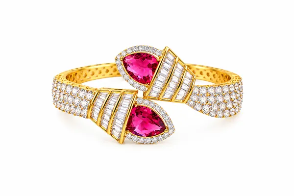 Gold-Plated_Pink_Stone_Designer_Bracelet_for_Women