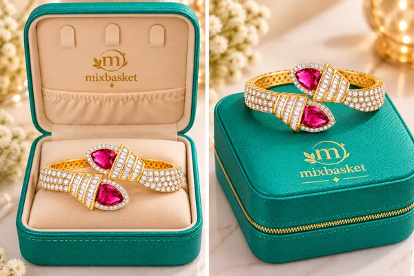 Gold-Plated_Pink_Stone_Designer_Bracelet_for_Women