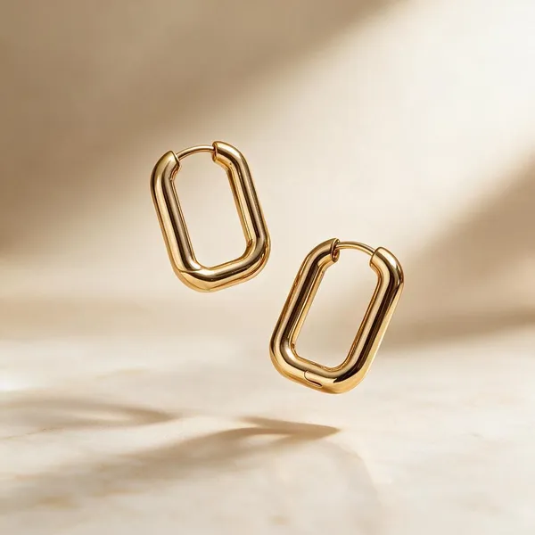 Gold_Metal_Alloy_Geometric_Rectangular_Hoop_Drop_Earrings_For_Women