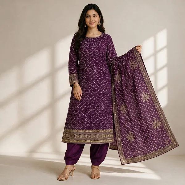 Deep_Purple_Printed_Straight_Unstitched_Suit_Material_For_Women