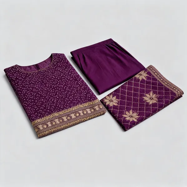 Deep_Purple_Printed_Straight_Unstitched_Suit_Material_For_Women