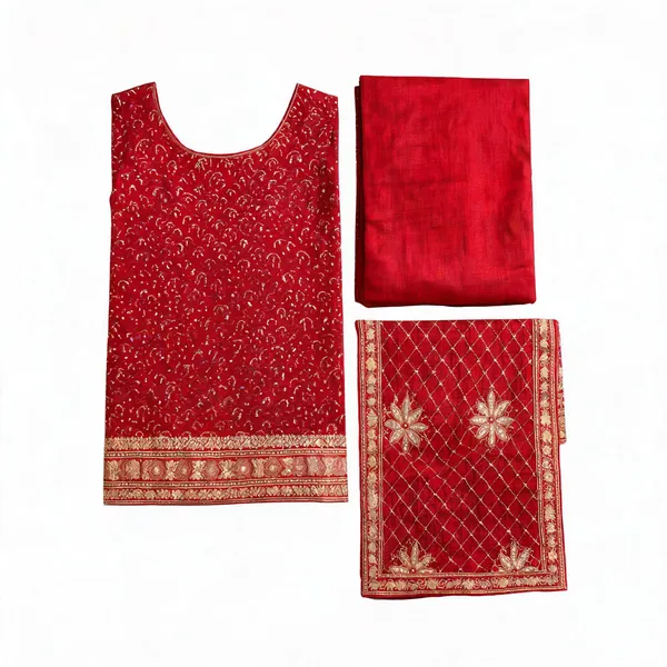 Red_Embroidered_Straight_Unstitched_Suit_Material_For_Women