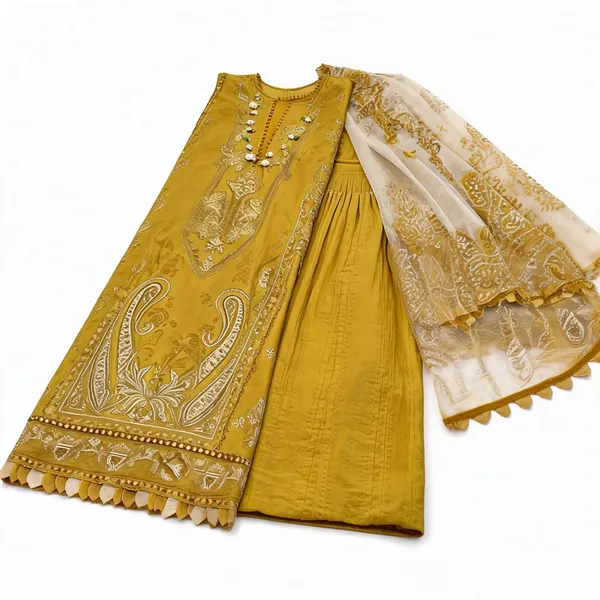 Mustard_Cotton_Embroidered_Straight_Unstitched_Suit_Material_For_Women