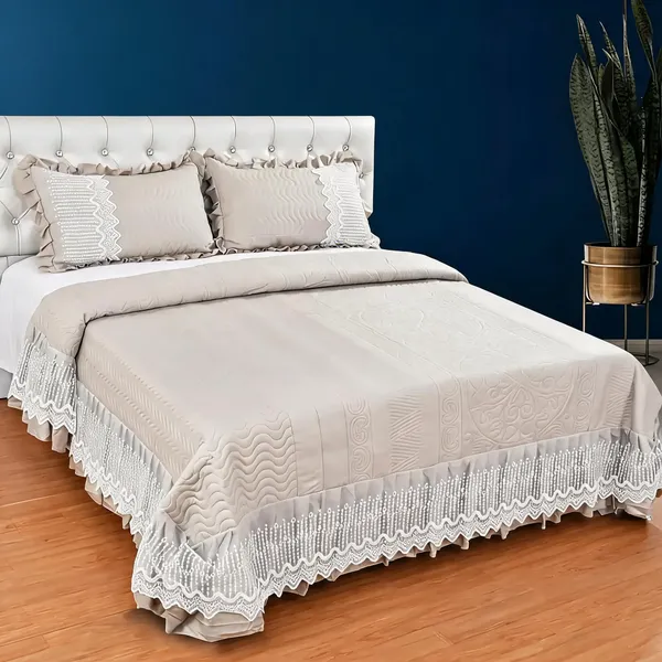 Poly_Cotton_Scalloped_Lace_Border_Cream_White_Bedsheet_With_Pillow_Set