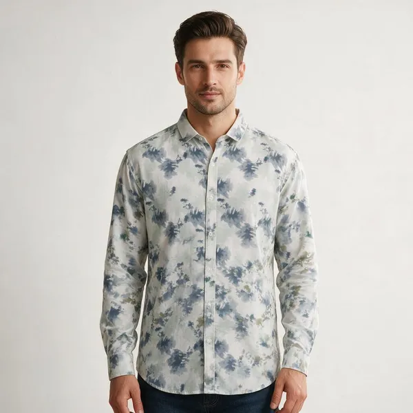 Light_Green_Printed_Casual_Shirt_for_Men