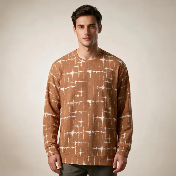 Brown_Printed_T-shirt_For_Men