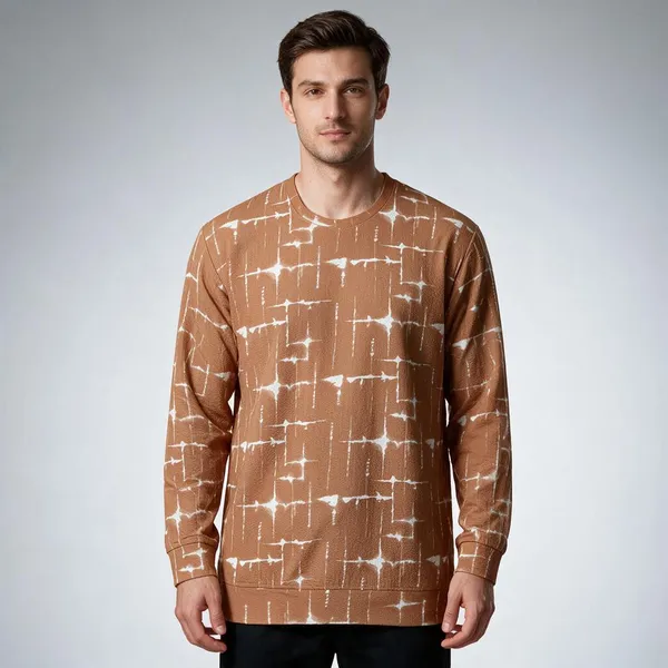Brown_Printed_T-shirt_For_Men