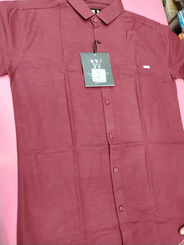 Maroon_Textured_Casual_Shirt_for_Men