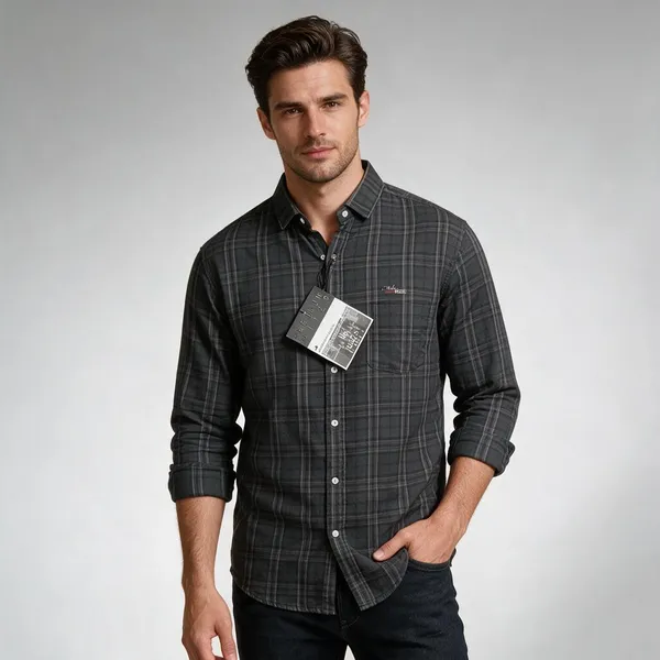 Black_Checked_Casual_Shirt_for_Men
