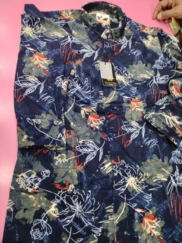 Navy_Printed_Casual_Shirt_for_Men
