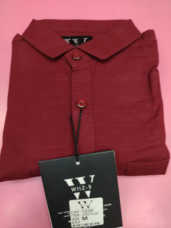 Maroon_Textured_Casual_Shirt_for_Men