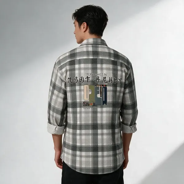 Grey_Plaid_Casual_Shirt_for_Men