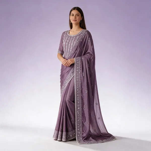 Mauve_Textured_Embellished_Saree_for_Women
