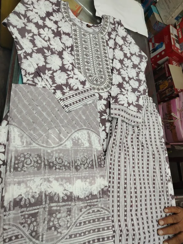 Grey_Printed_Kurta_Salwar_Set_for_Women