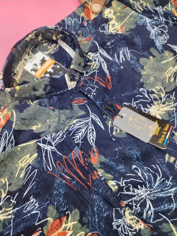 Navy_Printed_Casual_Shirt_for_Men