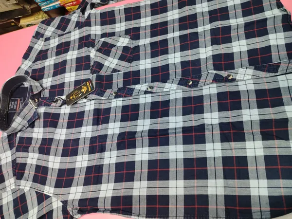 Navy_Oxford_Regular_Fit_Checked_Shirt_for_Men