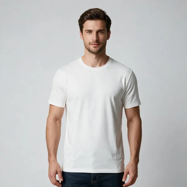 White_Fabric_Regular_Fit_Shirt_for_Men
