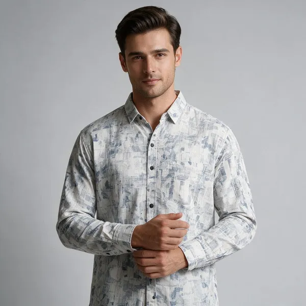 White_Printed_Casual_Shirt_for_Men