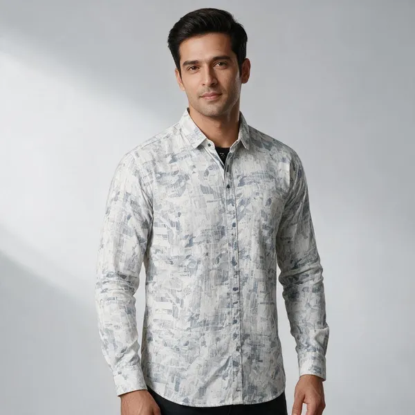 White_Printed_Casual_Shirt_for_Men